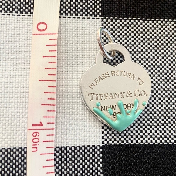 Tiffany and Co. Tiffany Blue Paint Splatter Pendant & Chain (Retired) - Picture 6 of 10